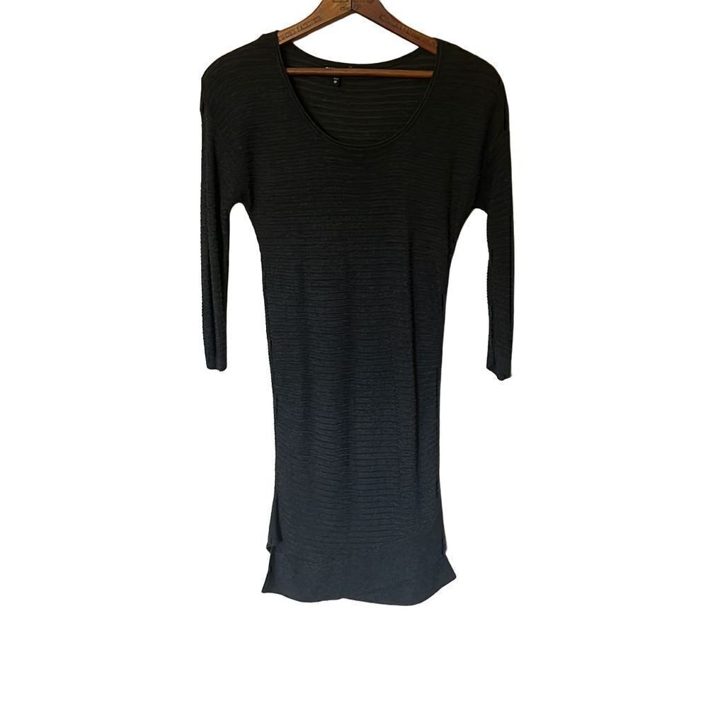 Express Lightweight Semi Sheer Knit Scoop Neck Dress